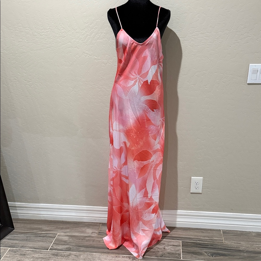 RESA Pink and White Floral Maxi Dress